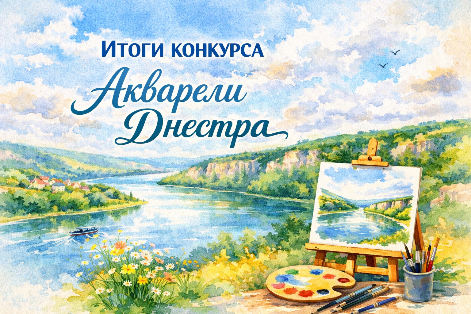 Итоги международного конкурса «Акварели Днестра»